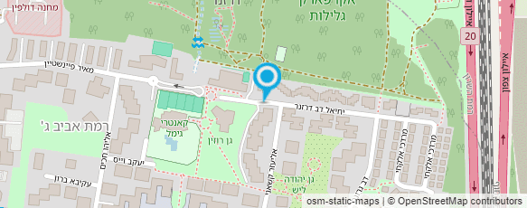 מפת הגעה אל אודיטוריום רוזין