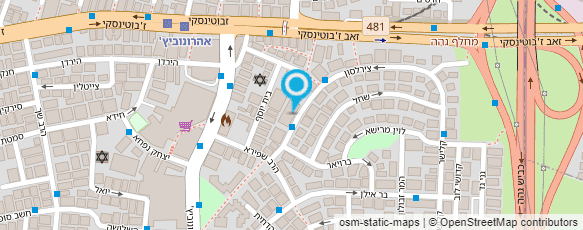 מפת הגעה אל ישיבת חזון נחום - "זכרון נחום"