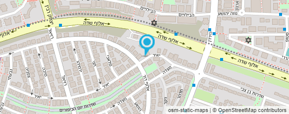 מפת הגעה אל מועדון הספורט ברמת-חן