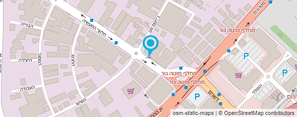 מפת הגעה אל כוכב הגליל פלסטיקה בע"מ