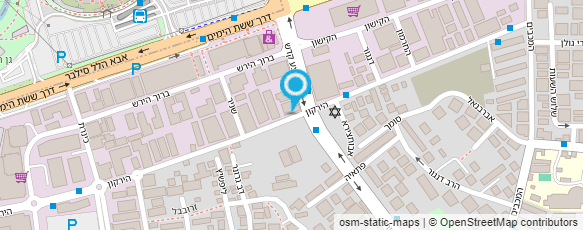 מפת הגעה אל גלזורה גלס - הלמן יגאל