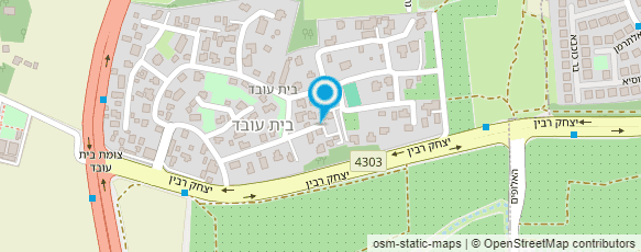 מפת הגעה אל המרכז הישראלי לכלבי נחיה לעיוורים