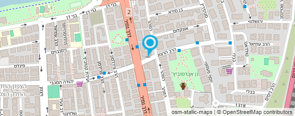 מפת הגעה אל ד"ר קנטי רוני