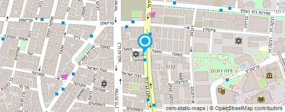 מפת הגעה אל מכבסה בשרות עצמי