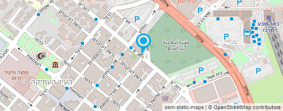 מפת הגעה אל מ.ט.י. באר שבע