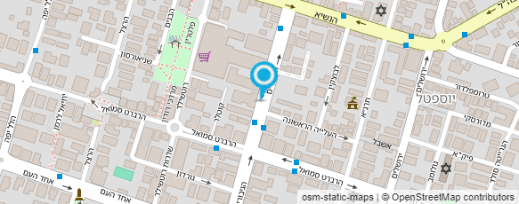 מפת הגעה אל מ.ט.י. אזורי חדרה