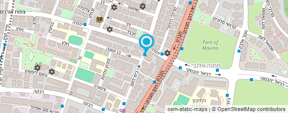 מפת הגעה אל דואר ישראל