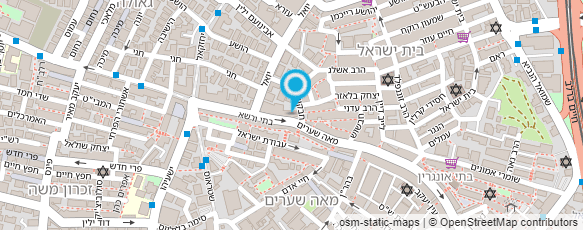 מפת הגעה אל מאה שערים