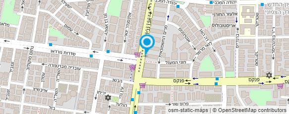 מפת הגעה אל דואר ישראל-מסירת דואר