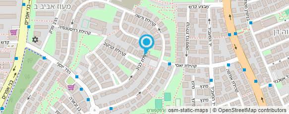 מפת הגעה אל דואר ישראל