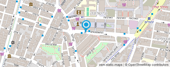 מפת הגעה אל "החשמונאים" - סניף דואר