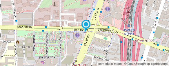 מפת הגעה אל הקריה - סניף דואר