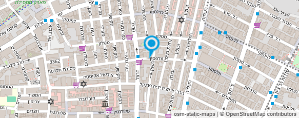 מפת הגעה אל סניף דואר הרצל