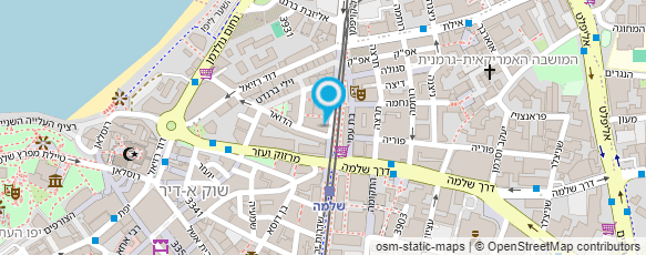 מפת הגעה אל "יפו" - סניף דואר