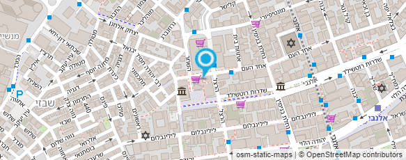 מפת הגעה אל "מגדל שלום" - סניף דואר