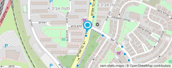 מפת הגעה אל סניף דואר מעוז אביב