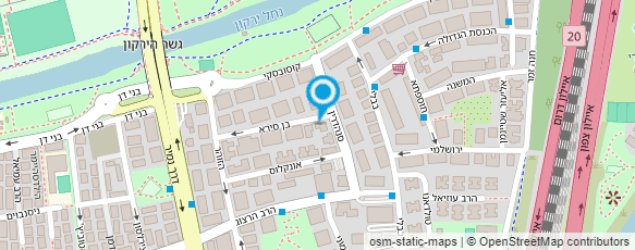 מפת הגעה אל "שכון בבלי" - סניף דואר