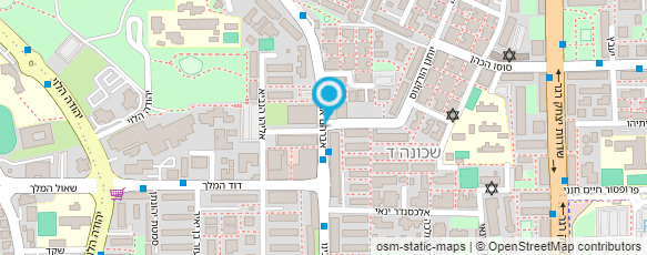 מפת הגעה אל דואר ישראל