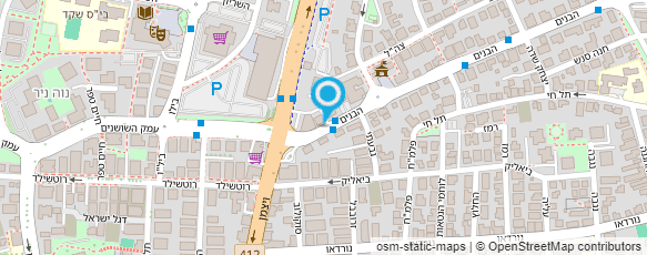 מפת הגעה אל דואר ישראל