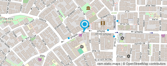 מפת הגעה אל דואר ישראל