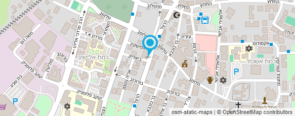 מפת הגעה אל דואר ישראל-מסירת דואר