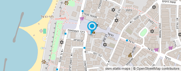 מפת הגעה אל "העצמאות" סניף דואר