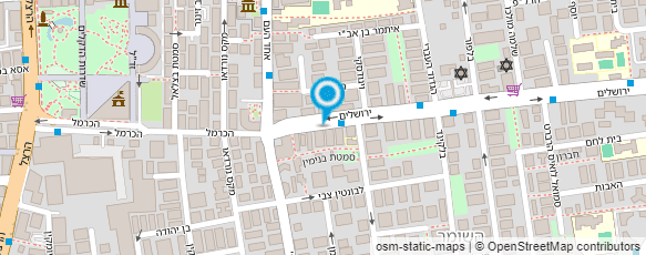 מפת הגעה אל סניף דואר "ירושלים"