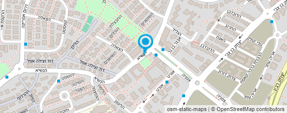 מפת הגעה אל מוניות השעון עטון חיים