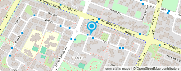 מפת הגעה אל דואר ישראל