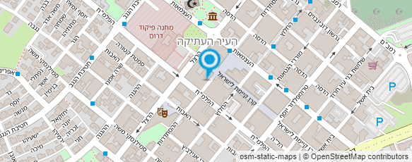 מפת הגעה אל דואר ישראל