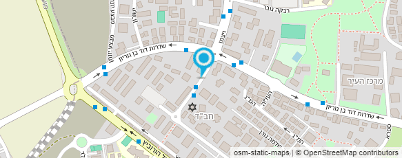 מפת הגעה אל דואר ישראל