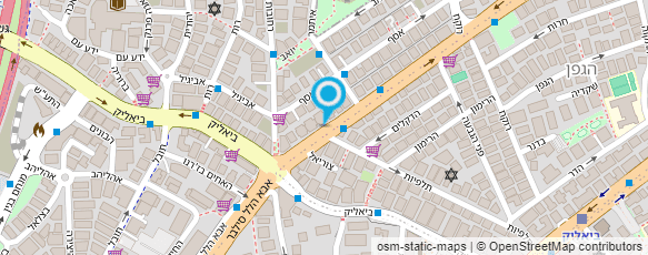 מפת הגעה אל תל בנימין-סוכנות דואר