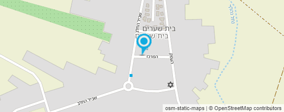 מפת הגעה אל בית שערים-סוכנות דואר