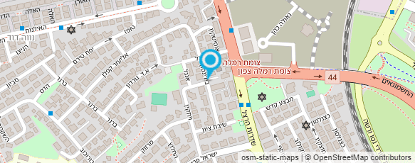 מפת הגעה אל ד"ר הרטמן בנימין