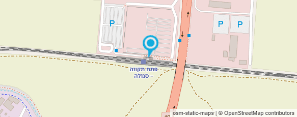 מפת הגעה אל משתלת ירקונים