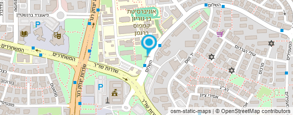 מפת הגעה אל לשכת המהנדסים והאדריכלים