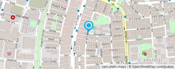 מפת הגעה אל מרכז קהילתי רמת ישראל