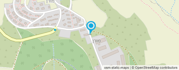 מפת הגעה אל מוסך קיבוץ מורן