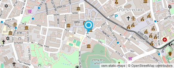 מפת הגעה אל לשכת המהנדסים והאקדמאים במקצועות הטכנולוגים בישראל