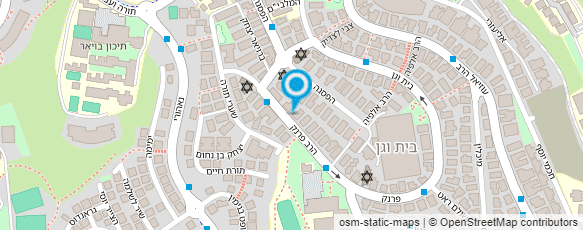 מפת הגעה אל פוברסקי הרב שלום