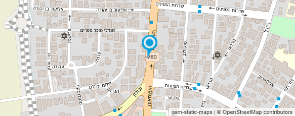 מפת הגעה אל מרכז האופטיקה- שוחט פולינה