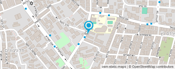 מפת הגעה אל בית ספר לבנות-אוצר חיים