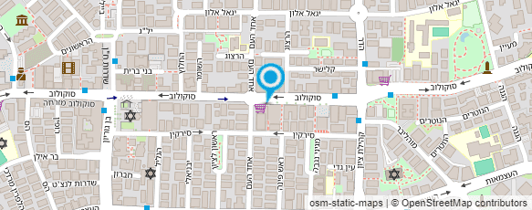 מפת הגעה אל ד"ר טרטנר עקיבא