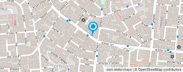 מפת הגעה אל הכיפה הסרוגה - כובעי הכוכבים