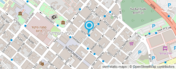 מפת הגעה אל גלידה באר שבע - הנהלה