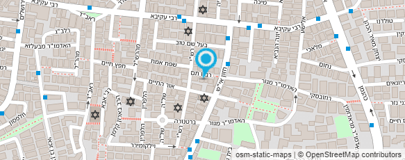 מפת הגעה אל מוסדות מאקאווא בני ברק