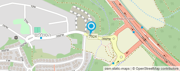 מפת הגעה אל חורשת הסוללים