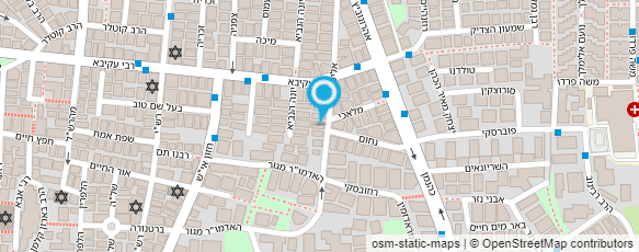 מפת הגעה אל פרנקל הרב יהודה