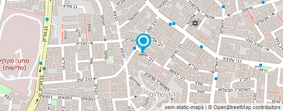 מפת הגעה אל רוטשטין הרב אריה