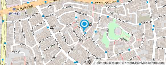 מפת הגעה אל שפרינצלס הרב יצחק צבי